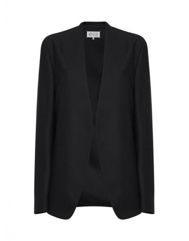 [해외직구] 26FW 메종 마르지엘라 블랙 자켓 with V 넥 앤 back seams in 버진 울 for 여성 S51BN0441S47782900 TP578629603