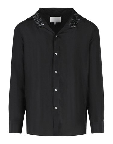 [해외직구] 26SS 메종 마르지엘라 블랙 실크 셔츠 S67DT0030M35850900 TP576917751