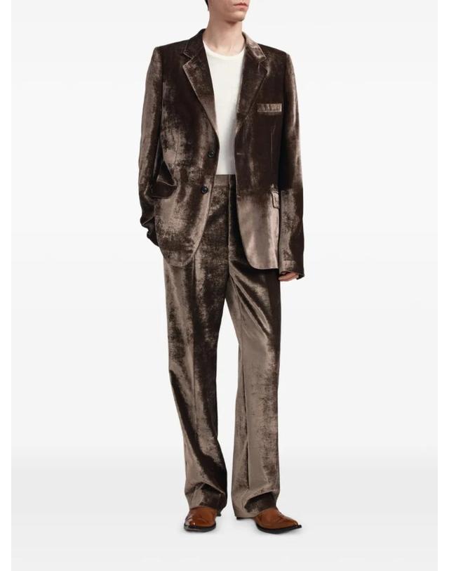 메종 마르지엘라 [해외직구] 26 FW 메종마르지엘라 크러시드 벨벳 테일러드 팬츠 S67KA0101S53941 TP459380621 착용컷