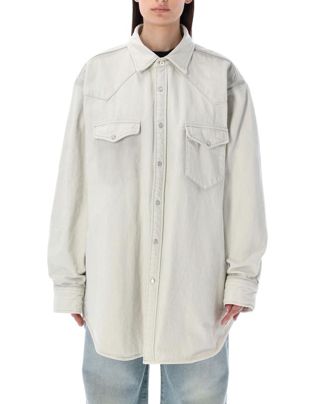 메종 마르지엘라 [해외직구] 24SS 메종 마르지엘라 패딩 오버셔츠 S51DT0007S30857961 TP572943729 착용컷