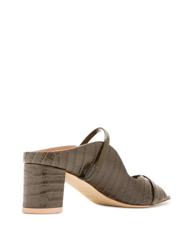 말론 슐저 [해외직구] 26 FW 말론슐저 Norah croc effect leather mules NORAH45 TP458649600 착용컷