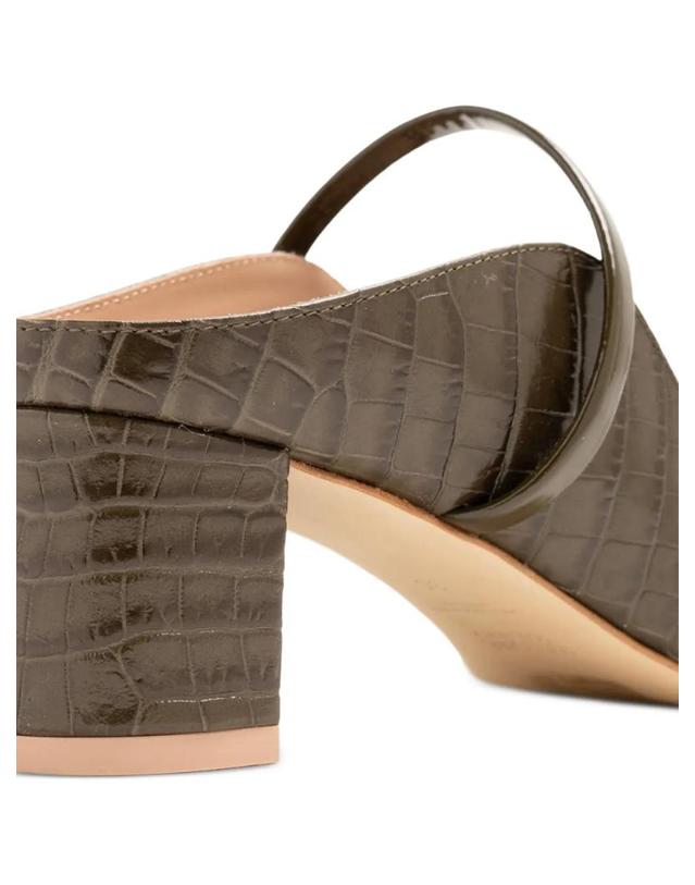 말론 슐저 [해외직구] 26 FW 말론슐저 Norah croc effect leather mules NORAH45 TP458649600 착용컷