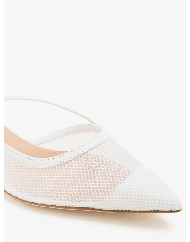 말론 슐저 [해외직구] 26 FW 말론슐저 Bettina mesh buckled ballet flats BETTINA108WHTWHT TP458185612 착용컷
