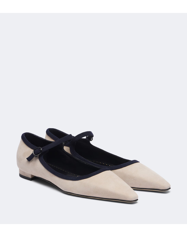 [해외직구] 26 FW 마놀로 블라닉 Perdiccamod 스웨이드 발레리나 플랫 TP582322857