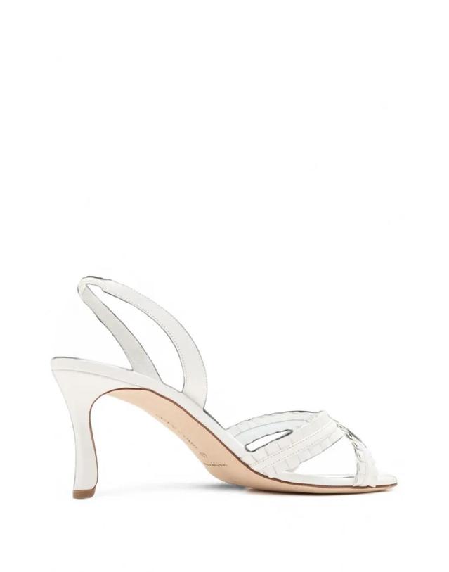 마놀로 블라닉 [해외직구] 26 FW 마놀로 블라닉 Volusan ruffled leather sandals 22621470006 TP459432877 착용컷