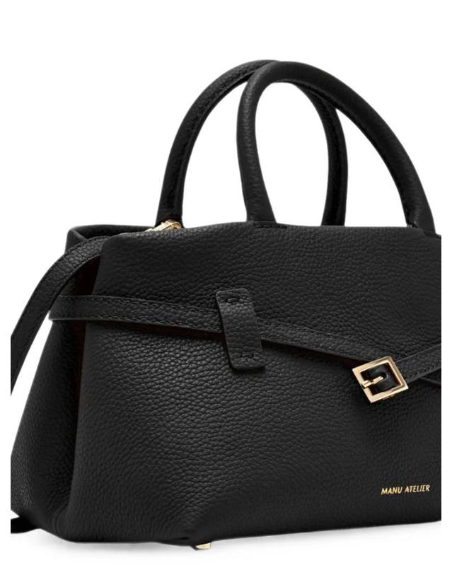 마누 아틀리에 마누아틀리에 [해외직구] 26 FW 마누아틀리에 르 깜봉 25 레더 토트 백 2024375BLACK TP457724170 착용컷