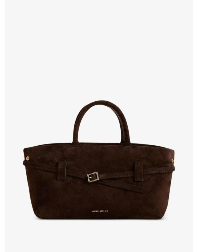 마누 아틀리에 마누아틀리에 [해외직구] 26 FW 마누아틀리에 25 르 깜봉 스웨이드 토트 백 2024377DEEPBROWN TP457724114 착용컷