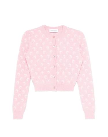 [해외직구] 26 FW 마린세르 플러피 문 자카드 니트 긴소매 가디건 WCA008ACKNI0549 TP460343696