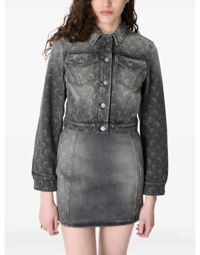 마린세르 [해외직구] 26 FW 마린세르 문 레이저 데님 재킷 WJA041BCDEN0006GR90 TP455225014 착용컷
