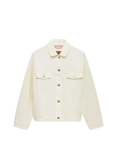 [해외직구] 마르니 white denim jacket with martingale 12296551399688 TP725717098