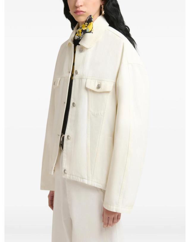 마르니 [해외직구] 마르니 white denim jacket with martingale 12296551399688 TP725717098 착용컷