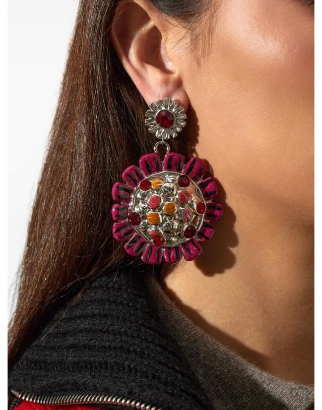 마르니 [해외직구] 26 FW 마르니 floral motif earrings ORMV0712A0P6528 TP459161661 착용컷