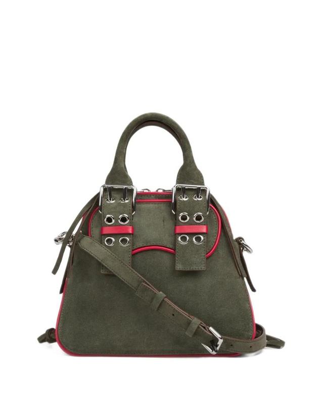 마르니 [해외직구] 26 FW 마르니 벨트 버클 디테일 아일렛 장식 스몰 토트 백 BMMP0178U4 TP460359503 착용컷