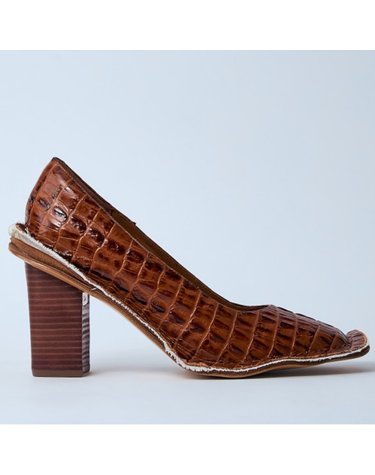 [해외직구] 26 FW 마틴로즈 x Clarks Cur 클락스 크로커 이펙트 힐 펌프스 브라운 26183328