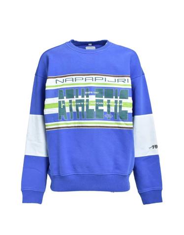 [해외직구] 26 FW 마틴로즈 로고 프린트 패널 스웨트셔츠 NP0A4I4ZBE1SBLU TP457576864