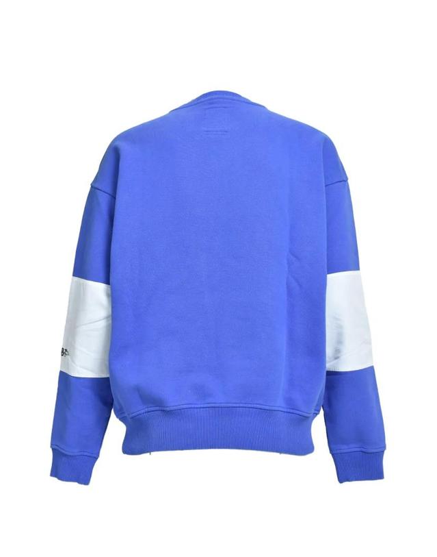 마틴로즈 [해외직구] 26 FW 마틴로즈 로고 프린트 패널 스웨트셔츠 NP0A4I4ZBE1SBLU TP457576864 착용컷