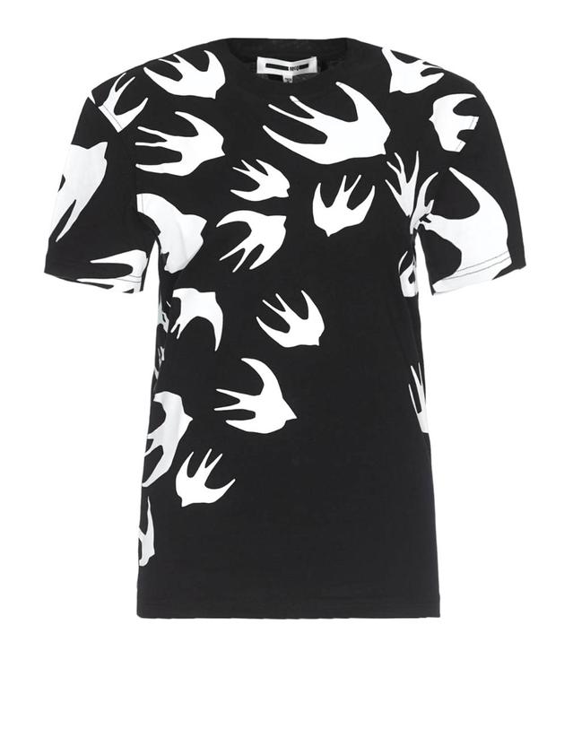 엠씨큐 [해외직구] MCQ Swallow 블랙 티셔츠 318978RLT711000 TP572858478 착용컷