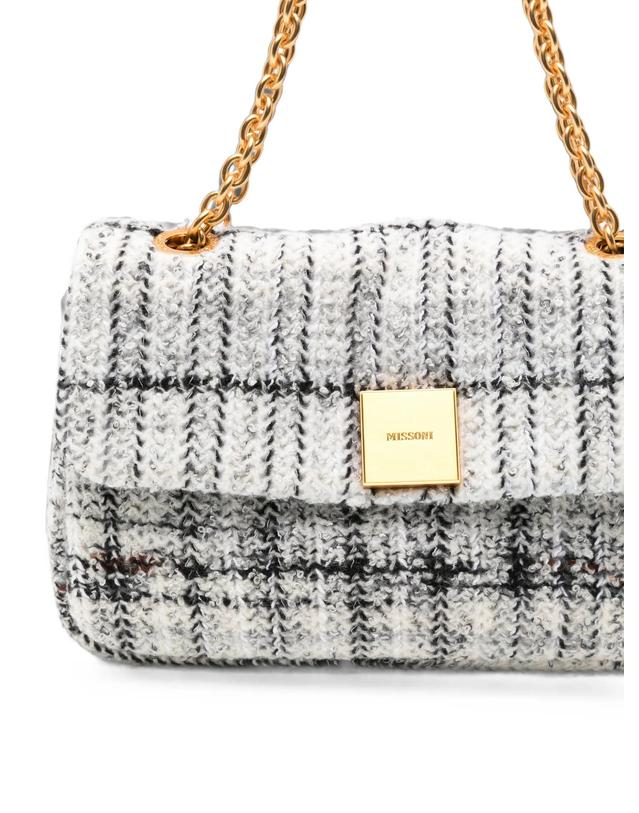 미소니 미쏘니 [해외직구] 미쏘니 Caperdoni check knitted shoulder bag 12219440922888 TP725556255 착용컷
