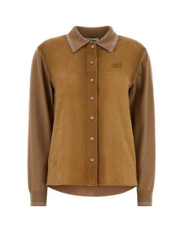 [해외직구] 26SS 미우미우 Camel 울 앤 suede 가디건 MMF01RSOOO18TKF0040 TP573018840