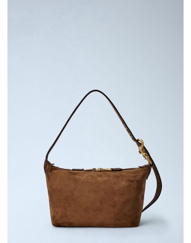 미우미우 [해외직구] 26 FW 미우미우 남성 Spirit Suede Bag miu0366055brn 착용컷