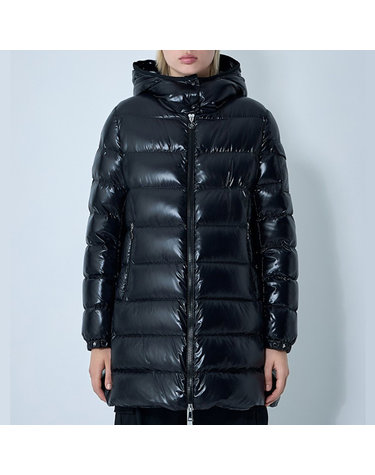 [해외직구] 26 FW 몽클레어 쿠셀 Courcelles 퀼트 패딩 다운 롱 후드 코트 블랙 1C00002 597Z8 999