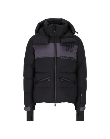 [해외직구] 26 FW 몽클레어 그레노블 로고 프린트 포켓 후드 패딩 자켓 블랙 J20971A00015539X6