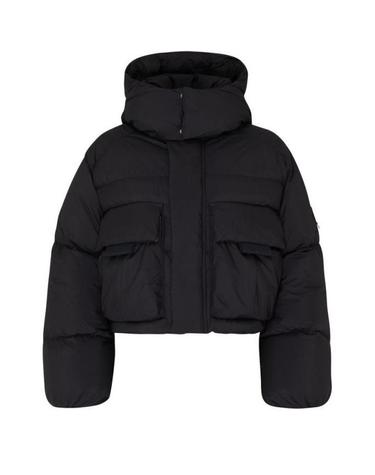 [해외직구] 26 FW 몽클레어 X 윌로우 스미스 Kar 카 플랩포켓 프론트 빅포켓 다운 패딩 블랙