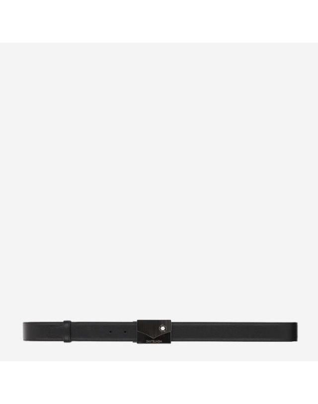 몽블랑 [해외직구] 24FW 몽블랑 맨즈 벨트 199090BLACK TP580124430 착용컷