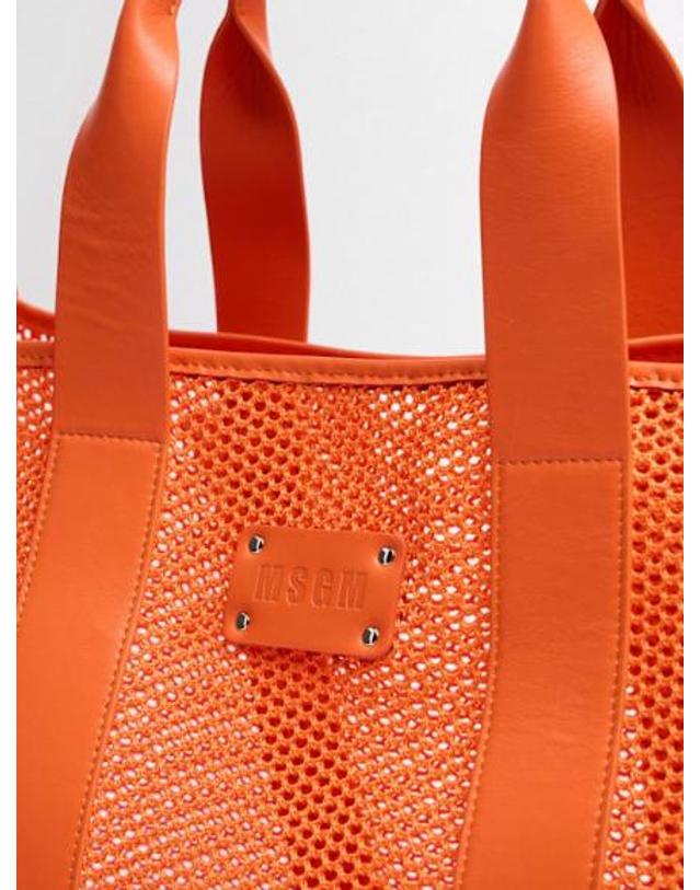 엠에스지엠 [해외직구] 26 FW MSGM 여성 더블 핸들 메쉬 토트백 83I Q98001 TP724703248 착용컷