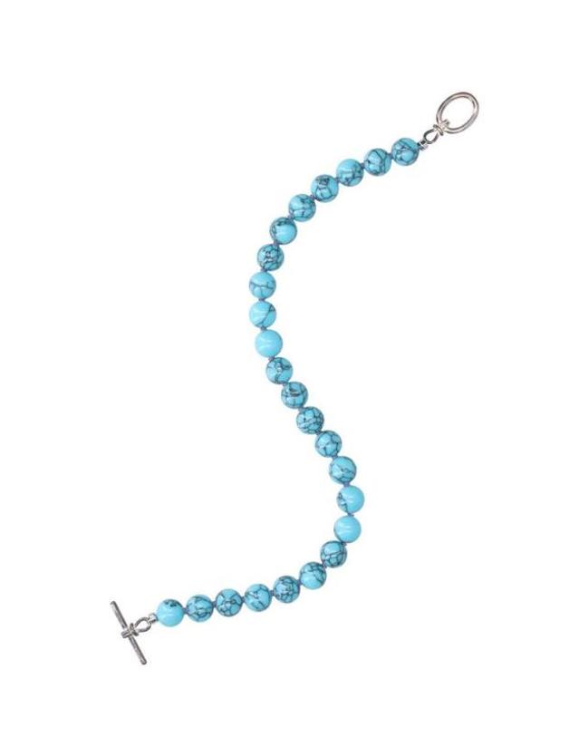 니들스 [해외직구] 바늘 모양 비즈 장식 목걸이 TY050 BLUE TP979869731 착용컷