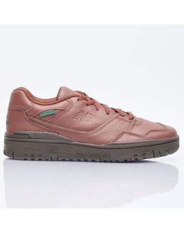 [해외직구] 26 FW 550 로고 데보시드 레더 스니커즈 브라운 BB550PBR