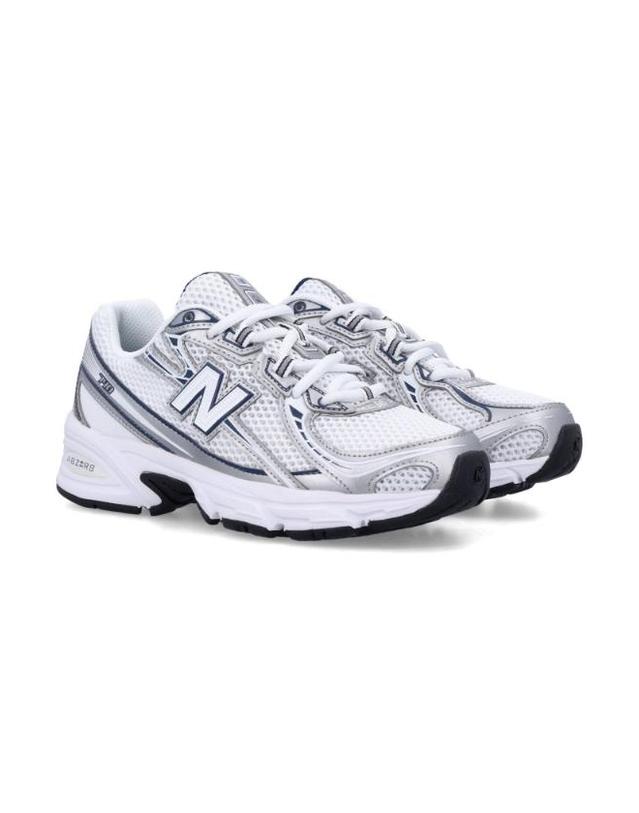 뉴발란스 [해외직구] 26FW 뉴 밸런스 뉴 밸런스 740 스니커즈 화이트 silver 앤 블루 26AU740WN2NAVY TP582145202 착용컷