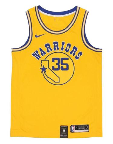 [해외직구] 26 FW 나이키 NBA 골든 스테이트 워리어스  옐로   듀란트 골드톤 하드우드 클래식  저지 탑 AJ3878 TP456084886