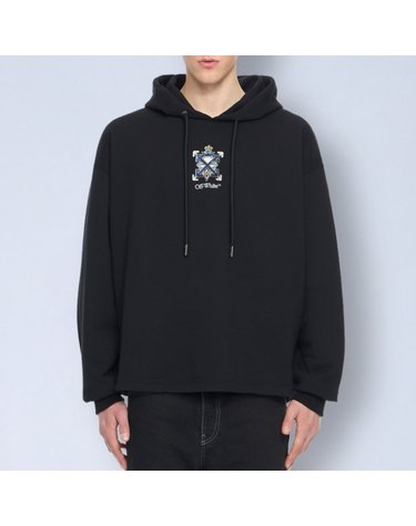 [해외직구] 26 FW 오프화이트 Jewel Arrow 루즈 후드 스웨트셔츠 44MBB12MS26F002001
