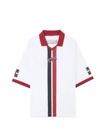 [해외직구] 26 FW 오프화이트 X AC 밀란 폴로 칼라 티셔츠 44MAA16RG25F001025 TP455223954