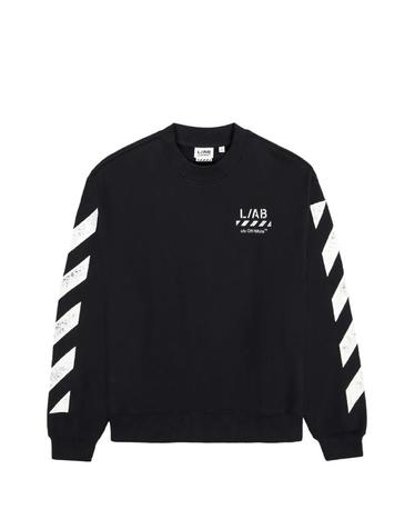 [해외직구] 26 FW 오프화이트 사선 모티프 로고 프린트 스웨터 LABF26K052 TP460299441