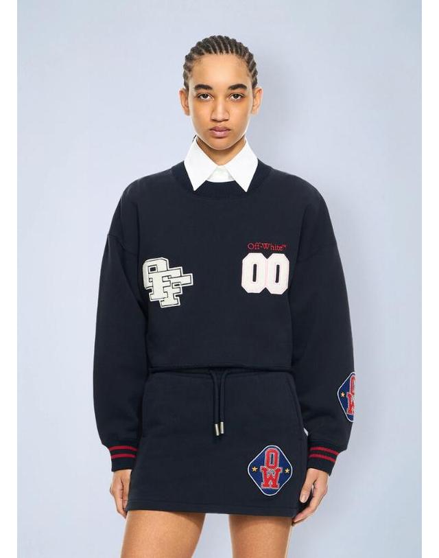 [해외] 26 FW 오프화이트 여성 Royal Patch Crop Sweatshirt 2BA07ES26FLE001W932 TP876790562 DBCDXX10895
