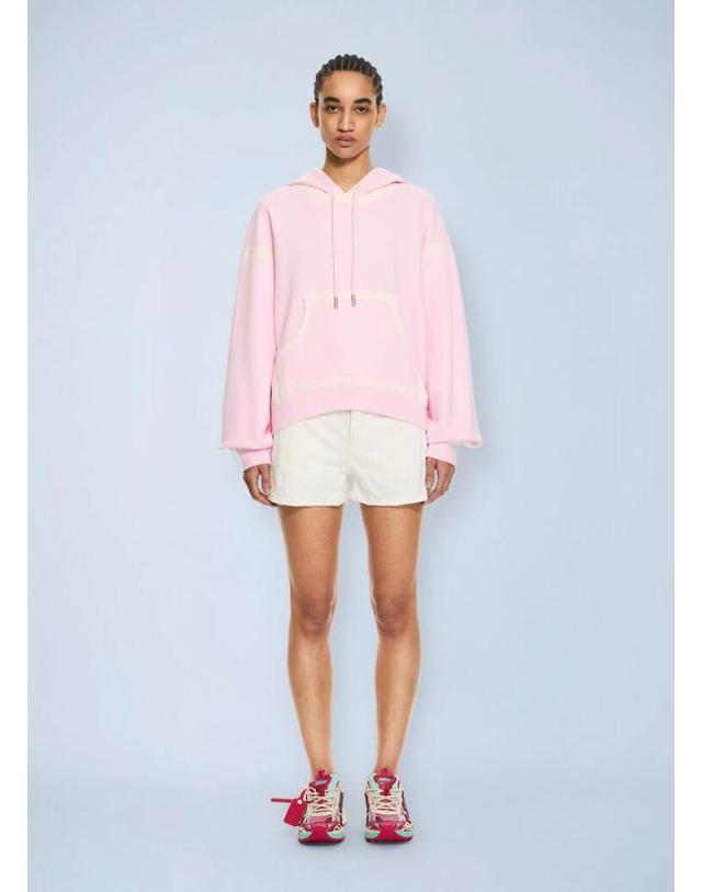 오프화이트 [해외직구] 26 FW 오프화이트 여성 Spray Off Stamp Over Hoodie ofw0264027pnk 착용컷