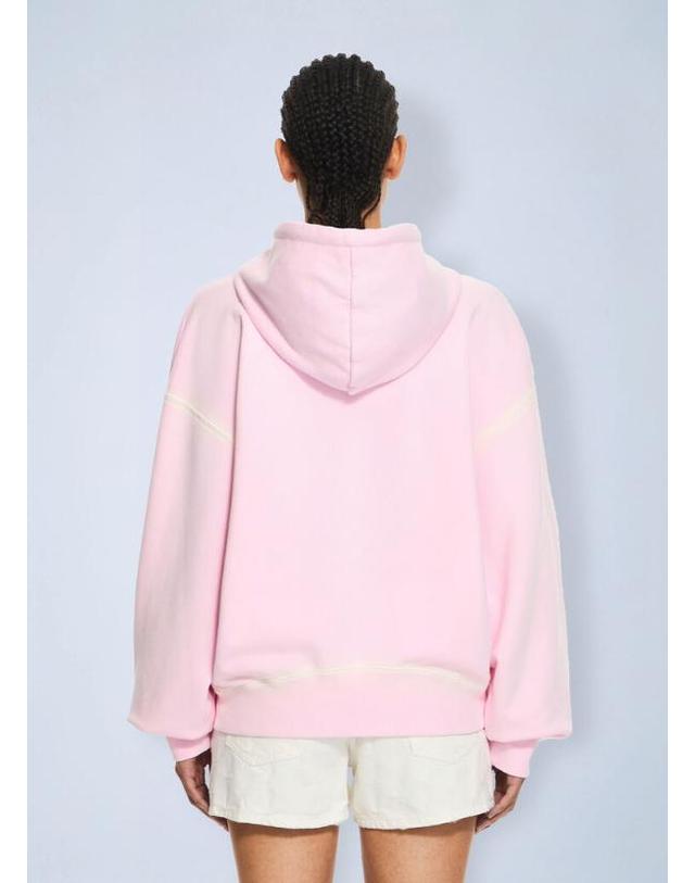 오프화이트 [해외직구] 26 FW 오프화이트 여성 Spray Off Stamp Over Hoodie ofw0264027pnk 착용컷