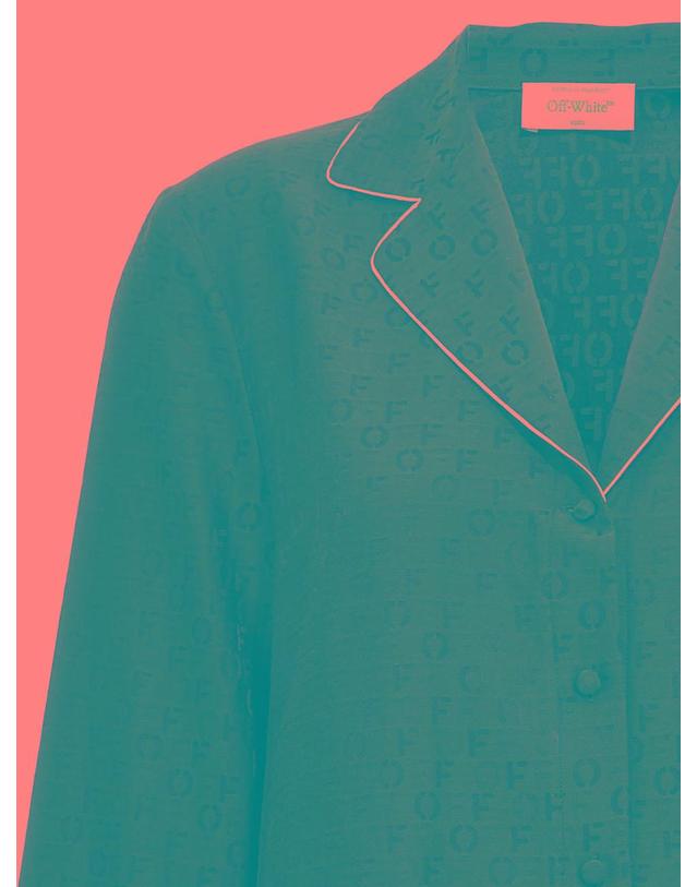 오프화이트 [해외직구] 24FW Off 화이트 off 자카드 파자마 셔츠 OWGE016F23FAB0021010 TP577680251 착용컷