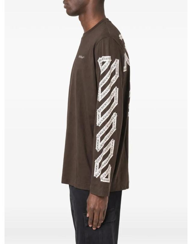 오프화이트 [해외직구] 26 FW 오프화이트 Arrows print long sleeve T shirt 44MAB086G5J00B904 TP460060316 착용컷
