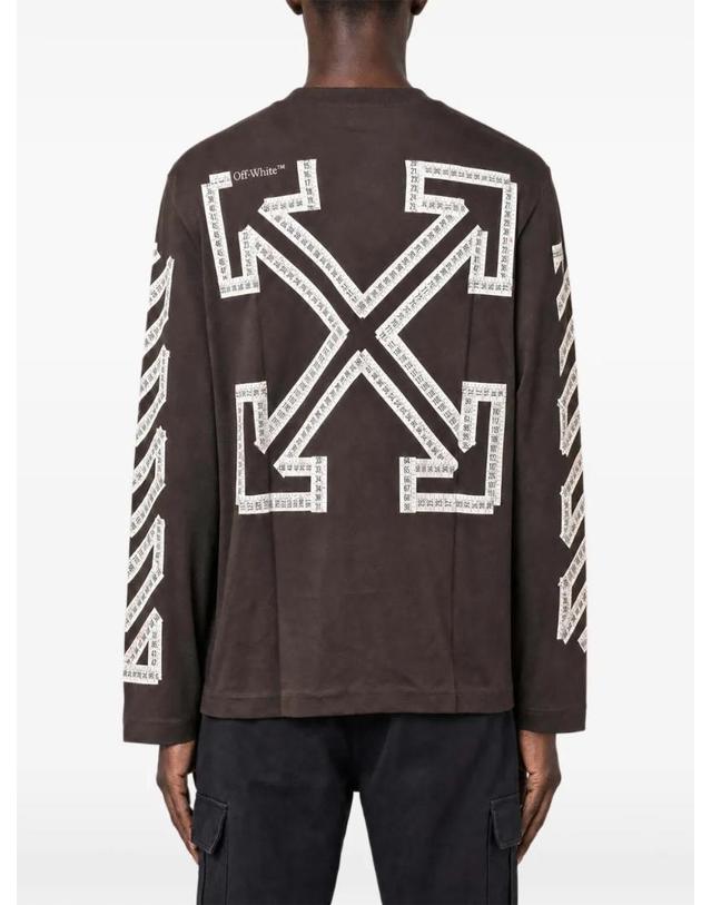 오프화이트 [해외직구] 26 FW 오프화이트 Arrows print long sleeve T shirt 44MAB086G5J00B904 TP460060316 착용컷