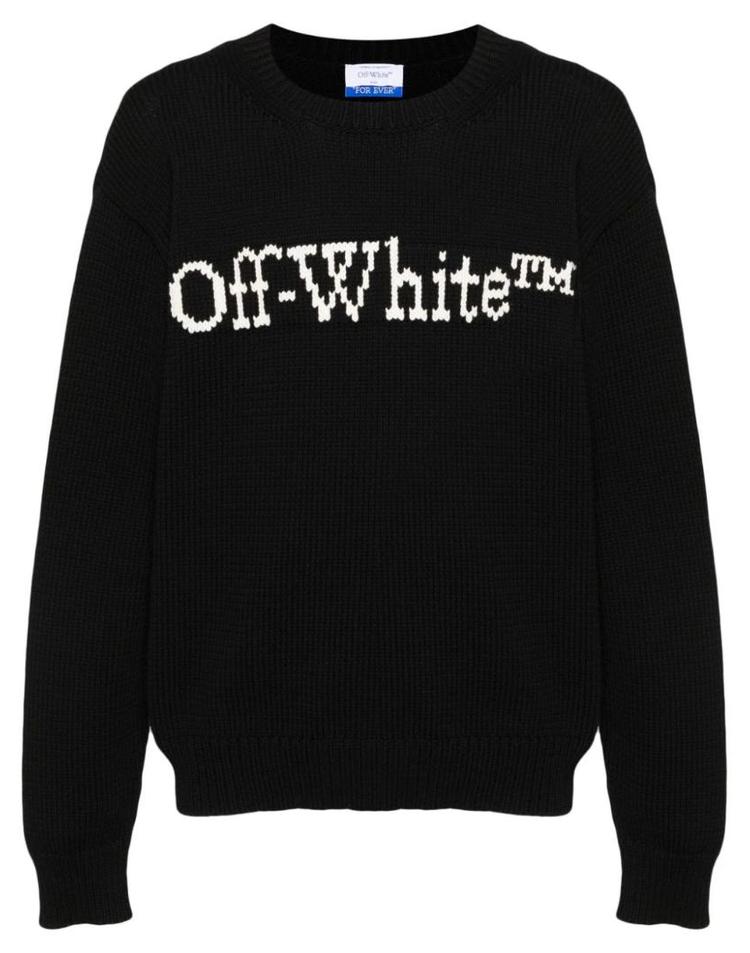 [해외] 26 FW 오프화이트 인타르시아 니트 로고 스웨터 OMHE167C99KNI0011001 TP451209114 DBCDXX10880