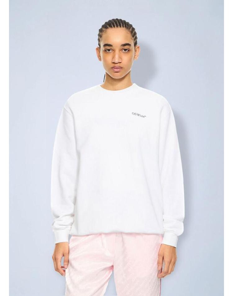 [해외] 26 FW 오프화이트 여성 Arrow Glowing Flower Sweatshirt ofw0264022wht DBCDXX10902