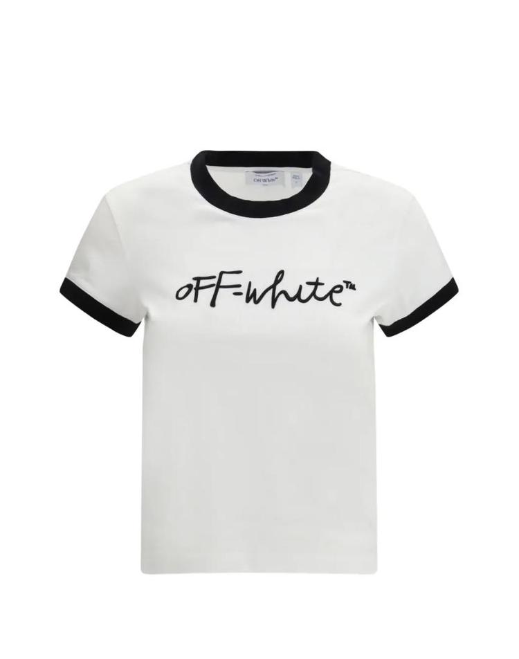 오프화이트 [해외] 26 FW 오프화이트 자수 티셔츠 2AA112S26JER001W102 TP455229340 DBCDXX10955