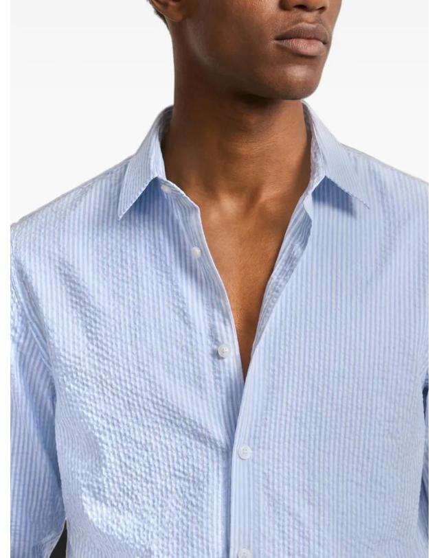 올레바 브라운 [해외직구] 26 FW 올레바브라운 저스틴 시어서커 스트라이프 셔츠 282672 TP457345403 착용컷