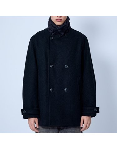 [해외직구] 26 FW 아워레가시 Wage 퍼 트리밍 하이 칼라 피코트 M4261WBS