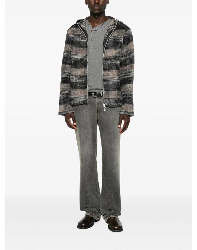 아워 레가시 [해외직구] 아워레가시 check pattern zip up hoodie 12188732489992 TP725387863 착용컷