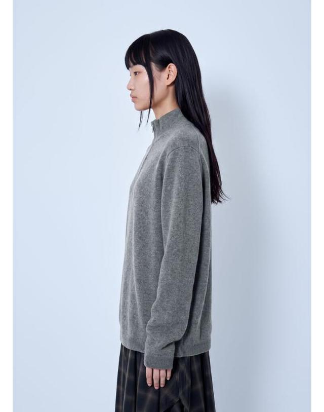 아워 레가시 [해외직구] 26 FW 아워레가시 여성 Dash Zip Cardigan our0265013bei 착용컷