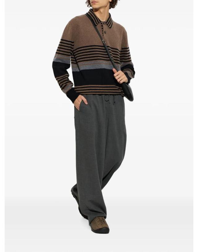 폴스미스 [해외직구] 26 FW 폴스미스 light brown Stripe cashmere polo sweater M1R994ZW03255 TP459366561 착용컷